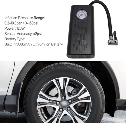 Portable Air Compressor Tire Inflator - Fast, Compact & Easy to Use (Pack Of 01)