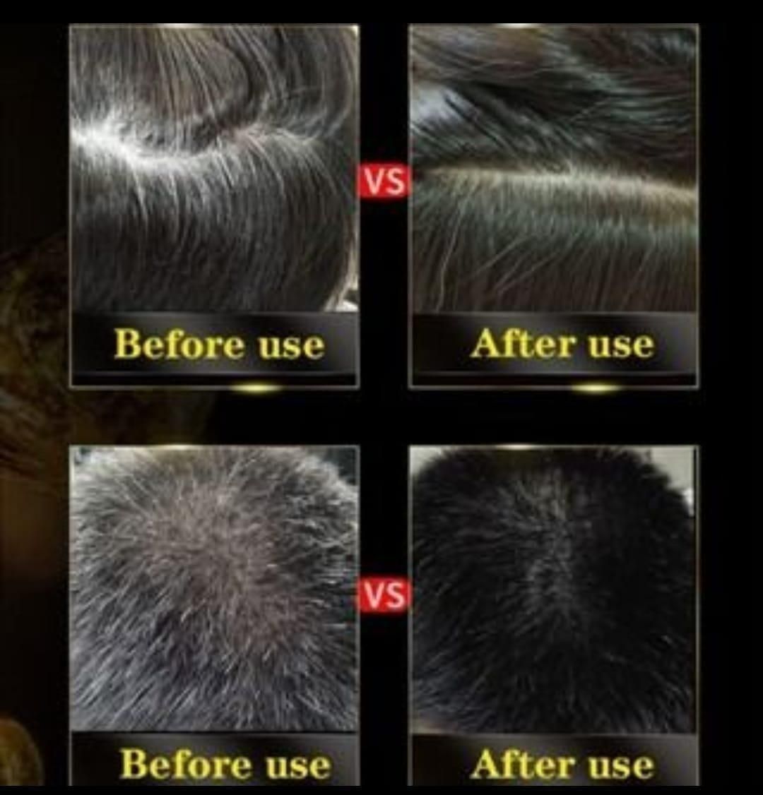 Unisex Instant Black Herbal Hair Dye Shampoo for Grey Hair Coverage 3 in 1 (Pack of 01)