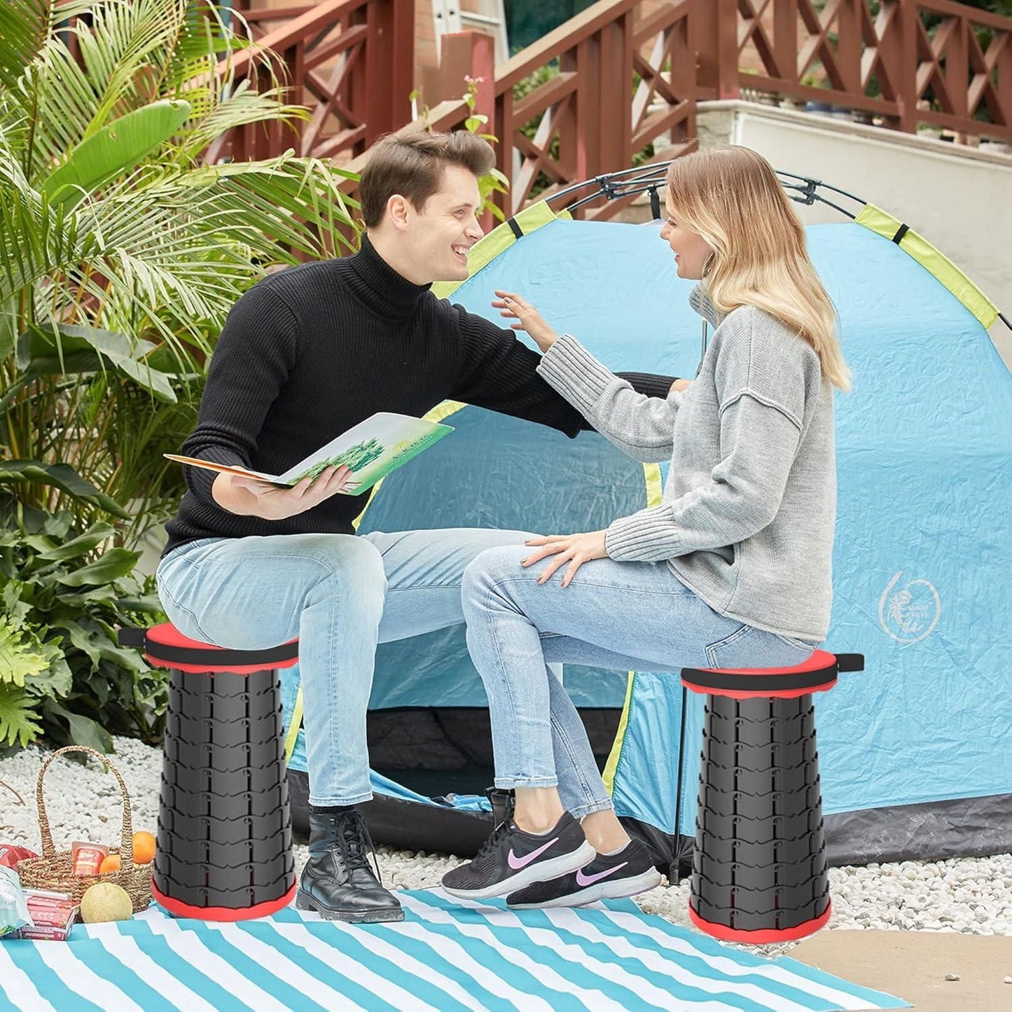 Lightweight Folding Stool  pack of 2