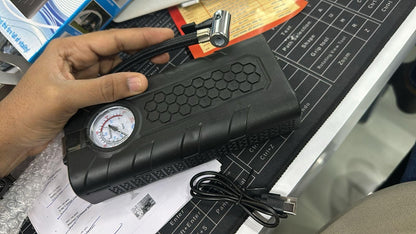 Portable Air Compressor Tire Inflator - Fast, Compact & Easy to Use (Pack Of 01)