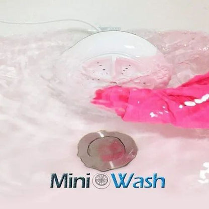 2 in 1 Mini Washing Machine Portable Rotating Ultrasonic Turbine Washer (Pack 01)